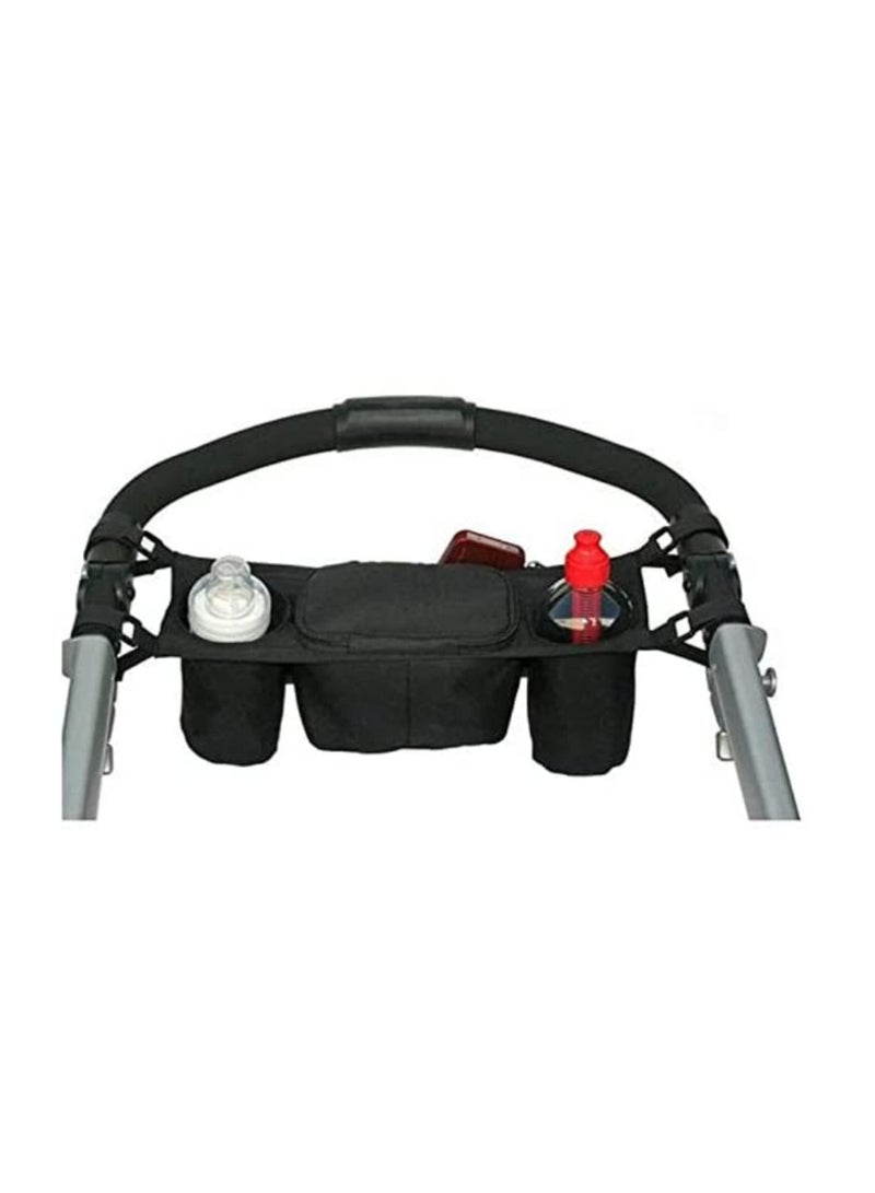Stroller Organizer Travel Baby Storage Bag Diaper Pushchair Bottle Cup Basket - Image 2