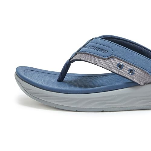 SKECHERS صندل سكيشرز للرجال سيلفا-فالكو، أزرق، 8 - Image 4
