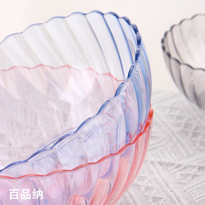 Acrylic Salad Bowl Color Vegetables Large High Temperature Plastic Pc Tea Fruit Basin Restaurant Wash Washing Gu El - Image 5