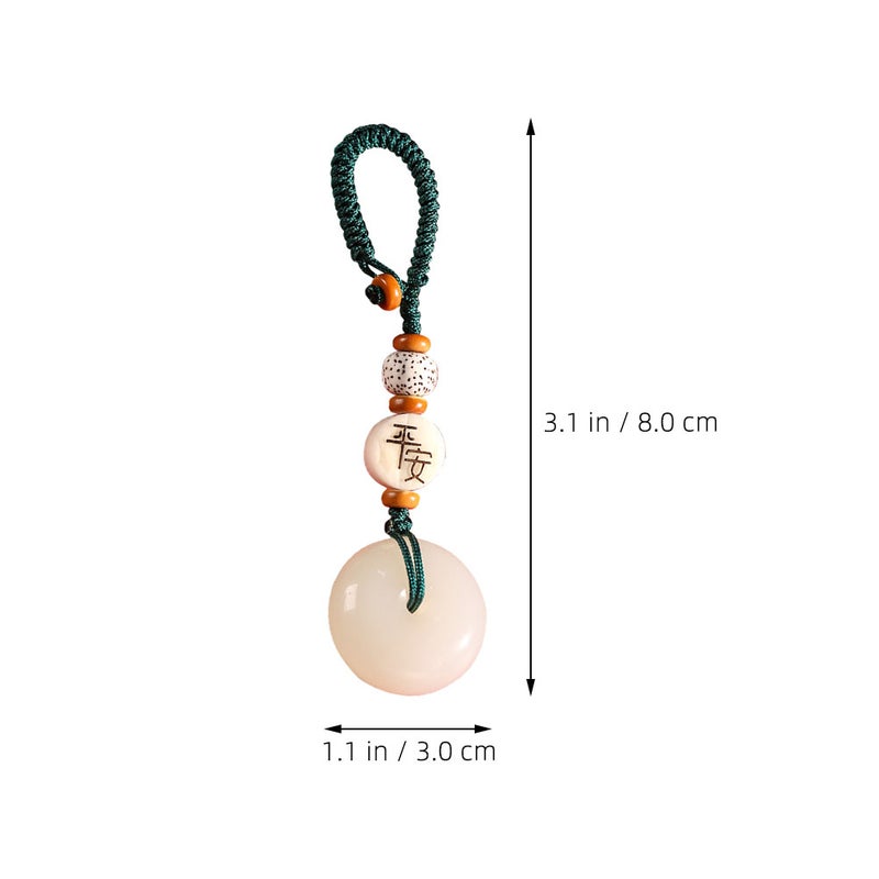 Glass Traditional Charm Chinese Style Ornament Backpack Ornament Chinese Style Bag Keychain Decor Traditional Keychain Decor - Image 3