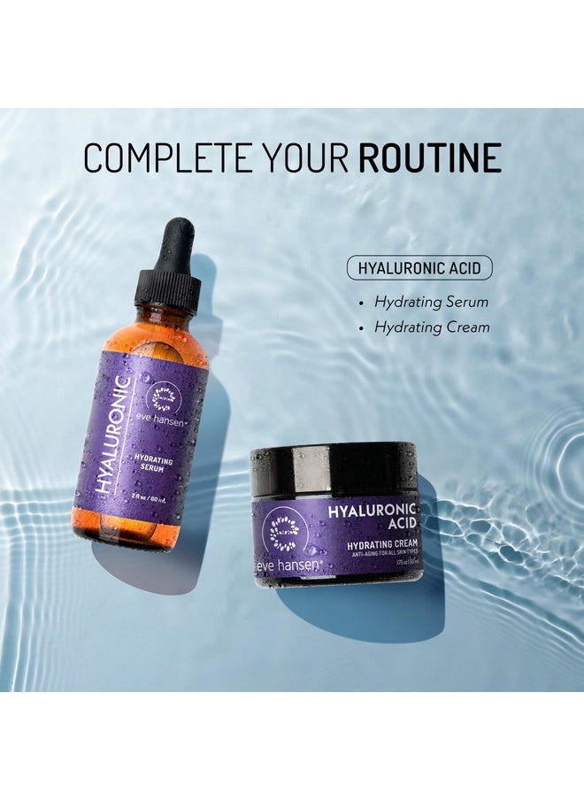 Eve Hansen - Hyaluronic Acid Serum For Face (2 Oz) | Hydrating Face Serum With Vitamin C + E, Wrinkle Filler, Moisturizer, And Natural Plumper | Cruelty Free, Vegan Anti Aging Serum - Image 1
