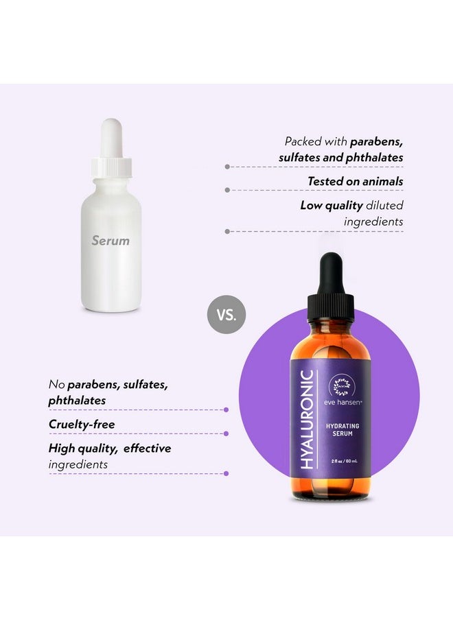 Eve Hansen - Hyaluronic Acid Serum For Face (2 Oz) | Hydrating Face Serum With Vitamin C + E, Wrinkle Filler, Moisturizer, And Natural Plumper | Cruelty Free, Vegan Anti Aging Serum - Image 1
