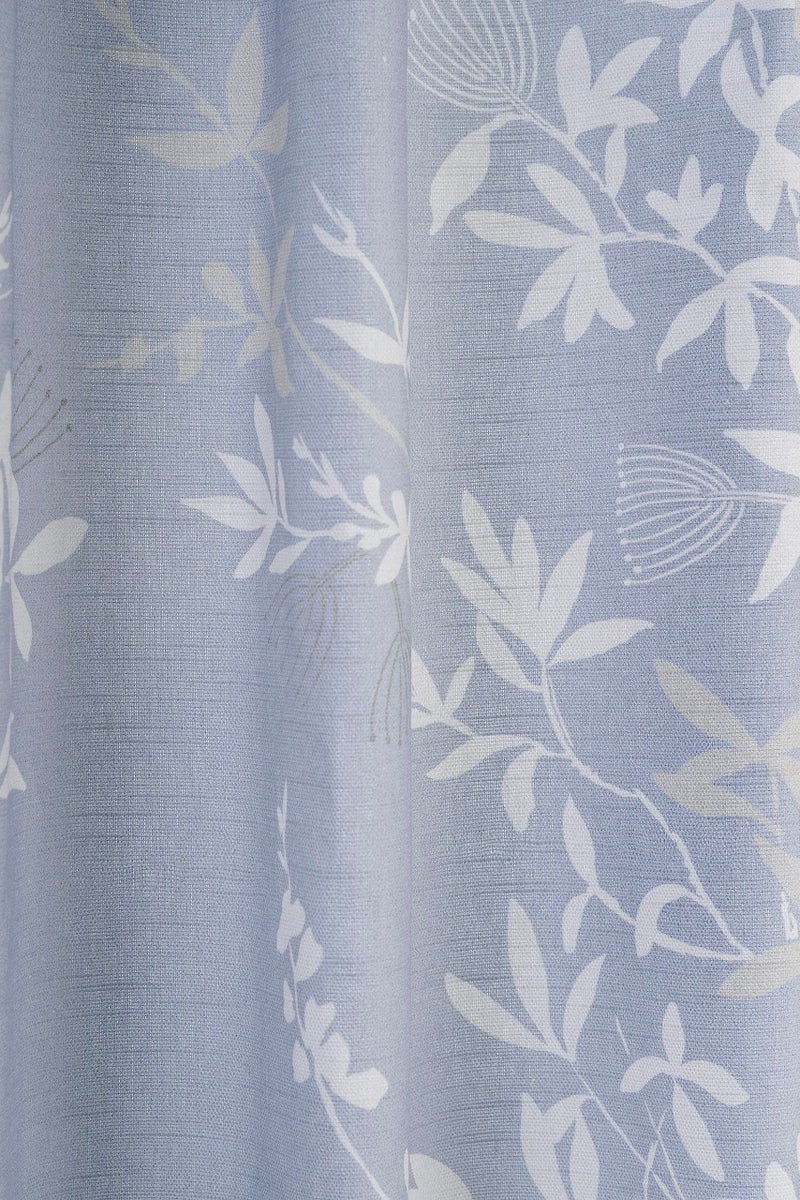 ميزون دي هيرمين Maison D 'Hermine Curtain 100 ٪ Cotton 50 "" x84 "Stertains 1 لوحة سهلة معلقة مع جيب وقضيب لغرف نوم المطبخ والمكاتب Louxor - Blue - Spring/Summer - Image 2