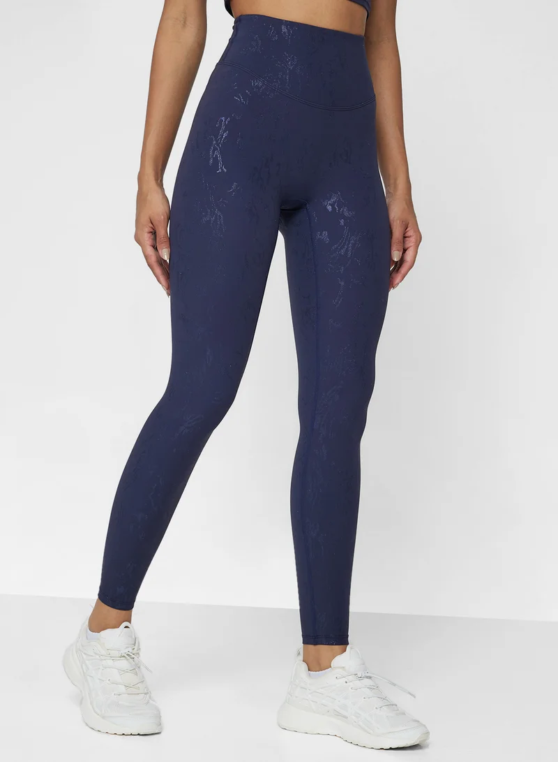 FRWD Sculpting Seamless Marble Print T-shirt & Legging Set