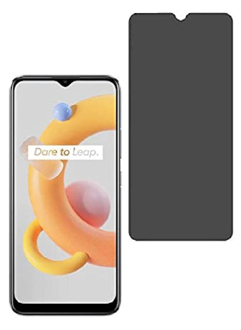 we3 حماية شاشة زجاجية مقساة مضادة للتجسس مصممة لهاتف Realme C11 (2021) تغطية كاملة للشاشة وخالية من الفقاعات - Image 1