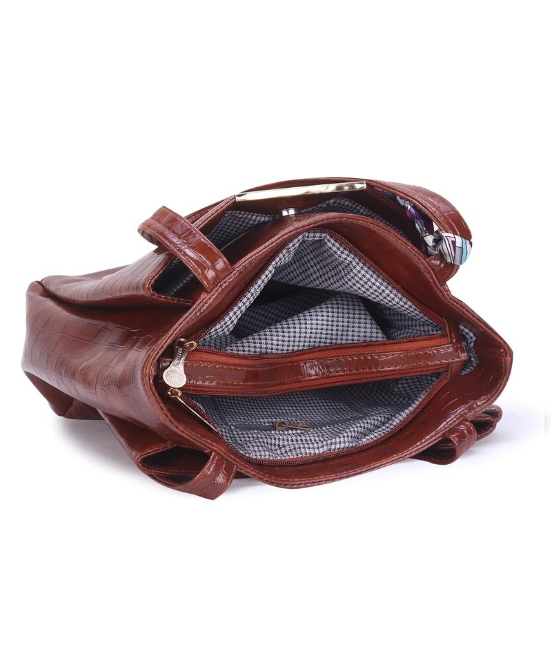 Dcozi Stylish and Fashionable PU Leather Handbag For Women & Girls - Image 5
