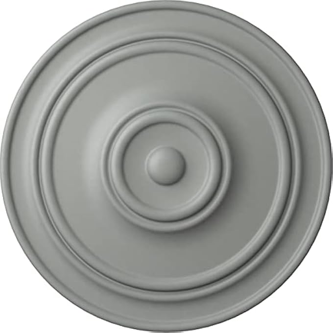CM22CL ميدالية سقف كلاسيكية، 21 7/8"OD × 2 3/8"P (للقباب حتى 5 1/2")، مطلية مسبقًا في المصنع - Image 1