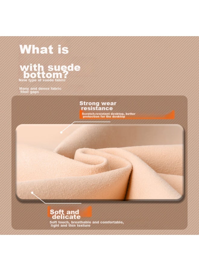 Lesailes Feidun Lesailes Cowhide Single-sided Tea Color Leather Mouse Pad, Extra Large, Office Computer Keyboard Waterproof Non-slip Home Desk Pad, Tea Color 1200*600*1.8 - Image 3