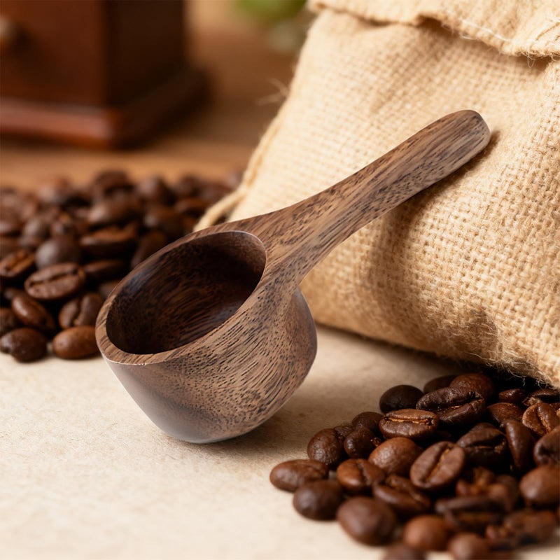 Walnut Wood Coffee Scoop 42ml Reusable Measuring Spoon For Coffee Tea Sugar - Image 4