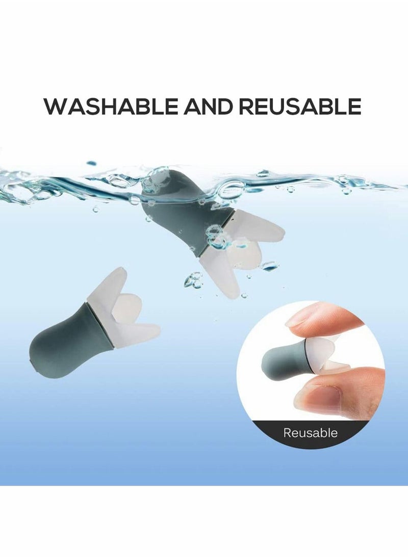 Excefore - Noise Cancelling Ear Plugs, Reusable with Storage Case for Sleeping Snoring, Swimming, Flight Business Trip, 8 Pcs - Image 1