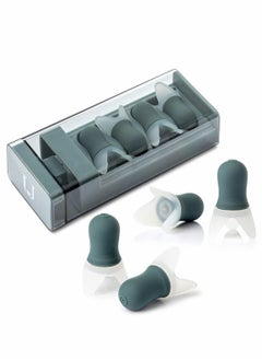 Noise Cancelling Ear Plugs, Reusable with Storage Case for Sleeping Snoring, Swimming, Flight Business Trip, 8 Pcs