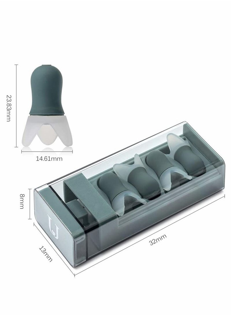Excefore - Noise Cancelling Ear Plugs, Reusable with Storage Case for Sleeping Snoring, Swimming, Flight Business Trip, 8 Pcs - Image 1