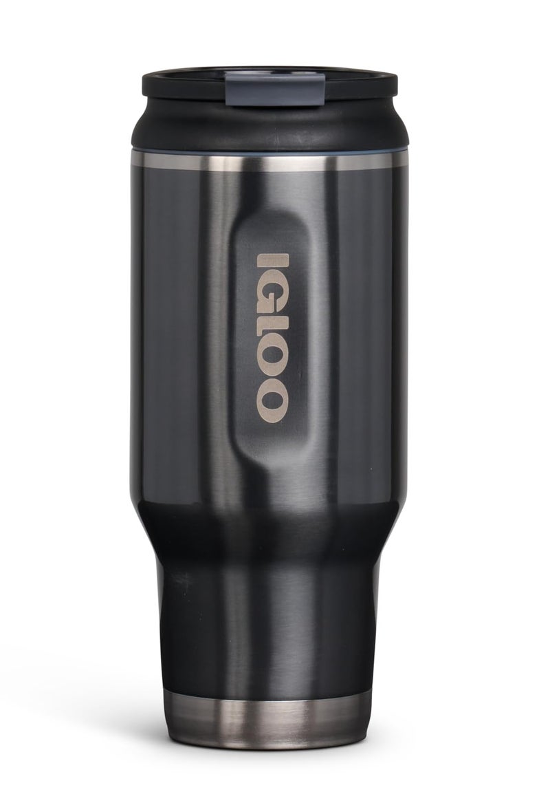 Igloo 32 OZ Stainless Steel Tumbler Flip n Sip Carbonite - Image 2