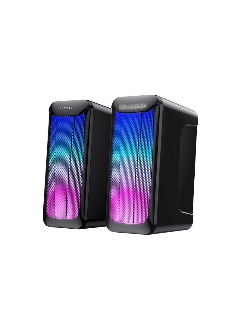 Havit SK755BT Bluetooth Speaker,Bright RGB Lights,Voice clarity for detail voice, different type of sound shows clearly. - Image 1