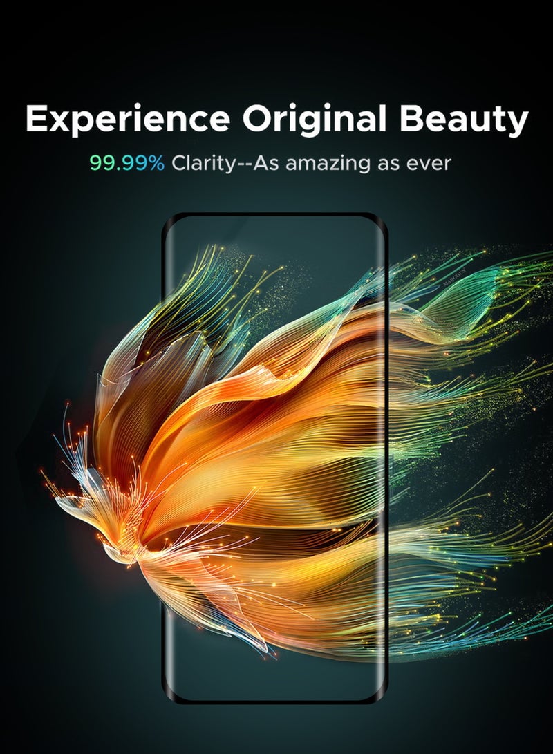 CATANES 3D Curved Tempered Glass Screen Protector for Realme 12 Pro – Full Coverage Premium Display Guard Film with Black Silk Edge Border, 9H Hardness, Anti-Scratch and Bubble-Free Clear Glass - Image 5