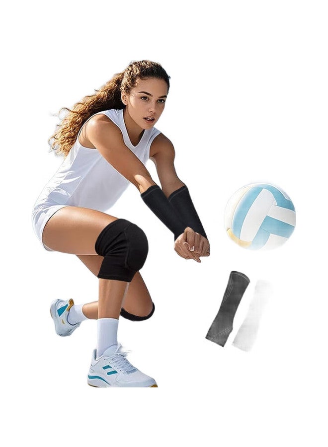 chidong Volleyball Wrist, Knee, And Arm Guards For Men And Women, Sports Injury Prevention, Middle School Entrance Exam Student-Specific Protective Gear Set M - Image 1