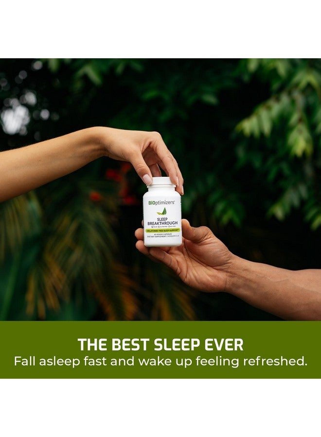 BIOptimizers Sleep Breakthrough Capsules - Natural Support Supplement | Calming Relief Aid for Adults | Non-Habit Forming | 60 Capsules - Image 3