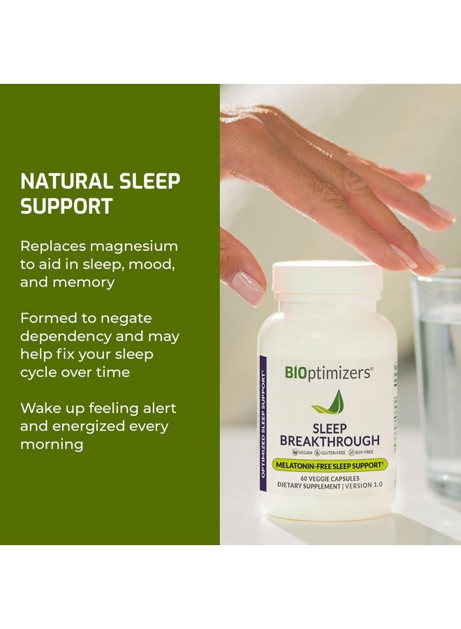 BIOptimizers Sleep Breakthrough Capsules - Natural Support Supplement | Calming Relief Aid for Adults | Non-Habit Forming | 60 Capsules - Image 4