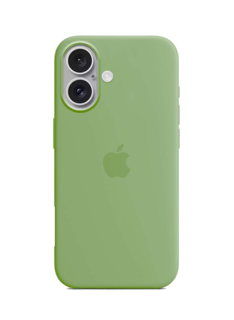 Wtech Apple iPhone 16 2024 Premium Soft Liquid Silicone Case Cover - Mint Green - Image 2
