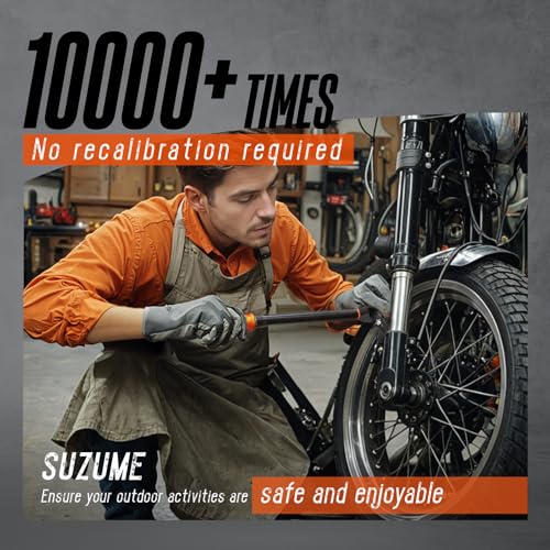 SUZUME Torque Wrench 3/8 Drive (5-45 Ft. Lb/ 6.8-61 N.m) 72 Tooth Reversible Head Torque Wrench ±𝟑% High Accuracy Dual-Scales Torque Wrenches for Car Bike Moto - Image 3