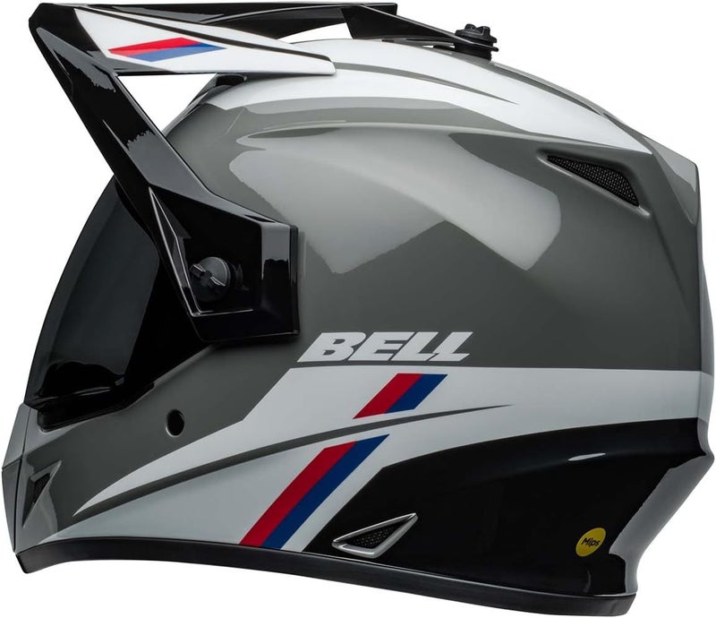 BELL MX-9 Adventure MIPS Full-Face Motorcycle Helmet - Alpine Gloss Nardo/Black - Image 5