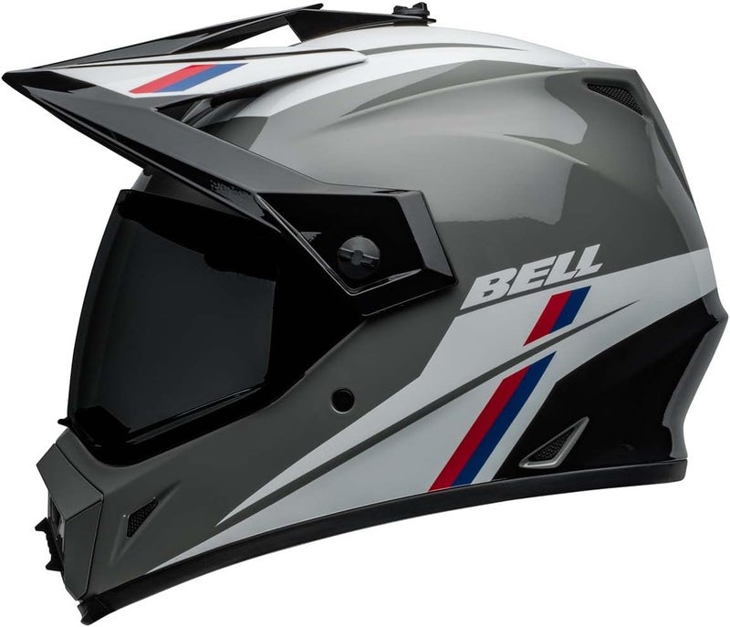 BELL MX-9 Adventure MIPS Full-Face Motorcycle Helmet - Alpine Gloss Nardo/Black - Image 4