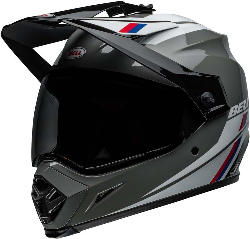 BELL MX-9 Adventure MIPS Full-Face Motorcycle Helmet - Alpine Gloss Nardo/Black - Image 3