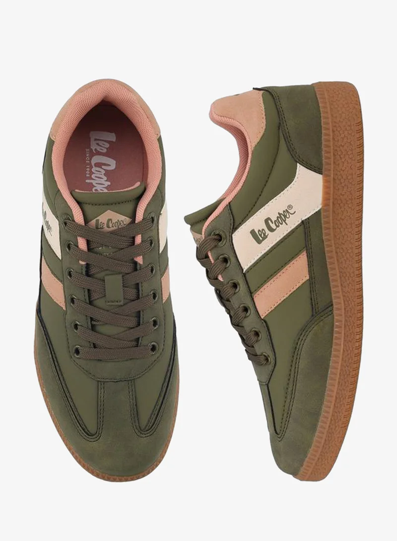 لي كوبر Women Panelled Lace-Up Ankle Sneakers