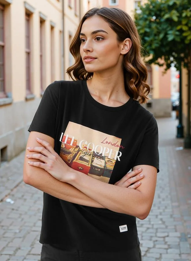 Lee Cooper Lee Cooper Logo Print Cotton T-shirt