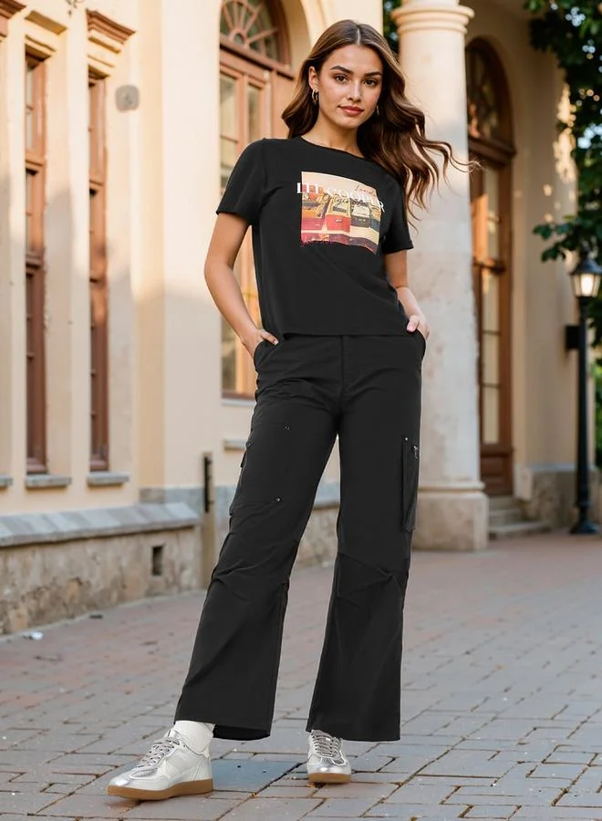 Lee Cooper Lee Cooper Logo Print Cotton T-shirt