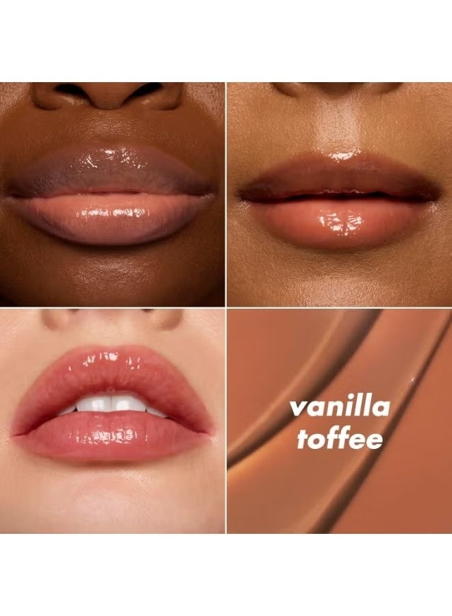 إلف مرطب شفاه جلو ريفايفر، مرطب شفاه ملون لإضفاء لمسة نهائية لامعة وشفتين ناعمتين ومرنتين (فانيليا توفي) - Image 2