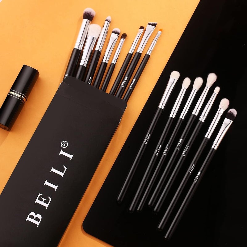 BEILI Eyeshadow Brush Set 15pcs Beauty Eye Makeup Brushes Cosmetic Soft Synthetic Eyeshadow Blending Concealer Eyebrow Liner Brush Set - Image 3