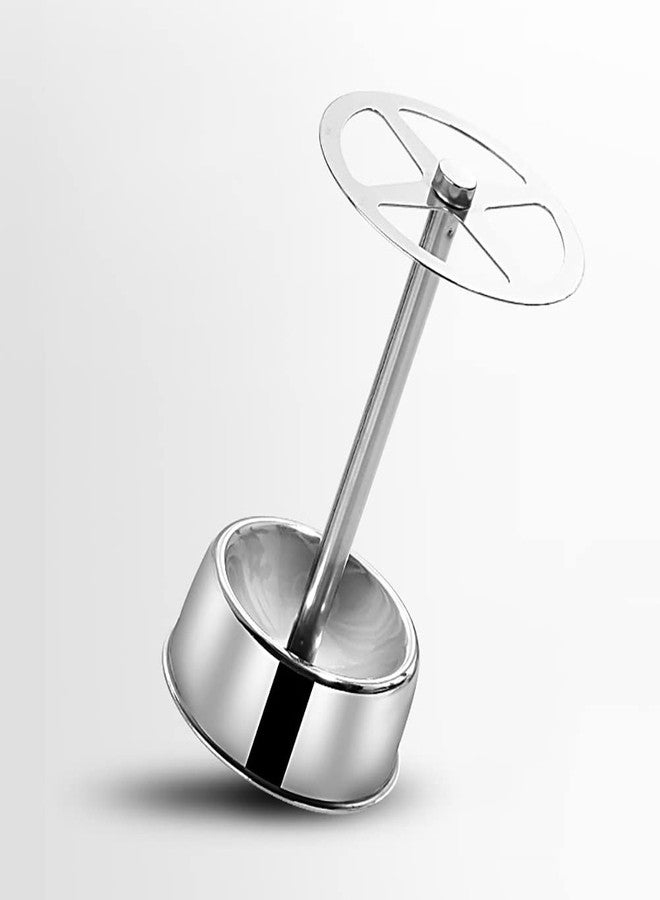 ccHuDE Stainless Steel Toothbrush Holder Stand Divided Toothpaste Holder Makeup Brush Stand Organizer Utensil Display Holder with 4 Slots for Bathroom Vanity - Image 3