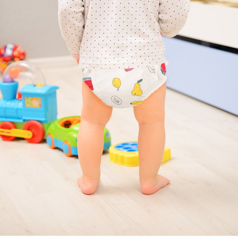 2 pcs Baby Training Cotton Diaper Toddler Washable Diaper Pants Baby Reusable Diaper - Image 4