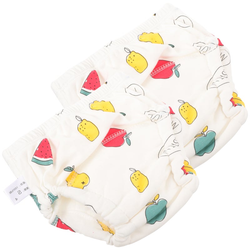 2 pcs Baby Training Cotton Diaper Toddler Washable Diaper Pants Baby Reusable Diaper - Image 1