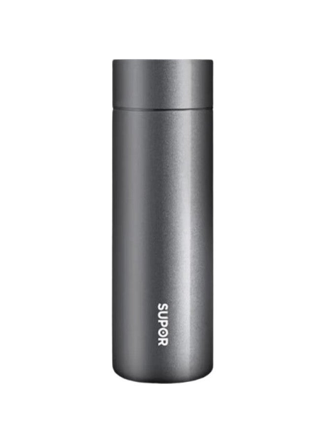 Supor Insulated Mug, 316L Stainless Steel, Tea Infuser, For Children, Men And Women, Portable, Business, Car-Mounted Water Bottle, Meteor Gray - Image 3