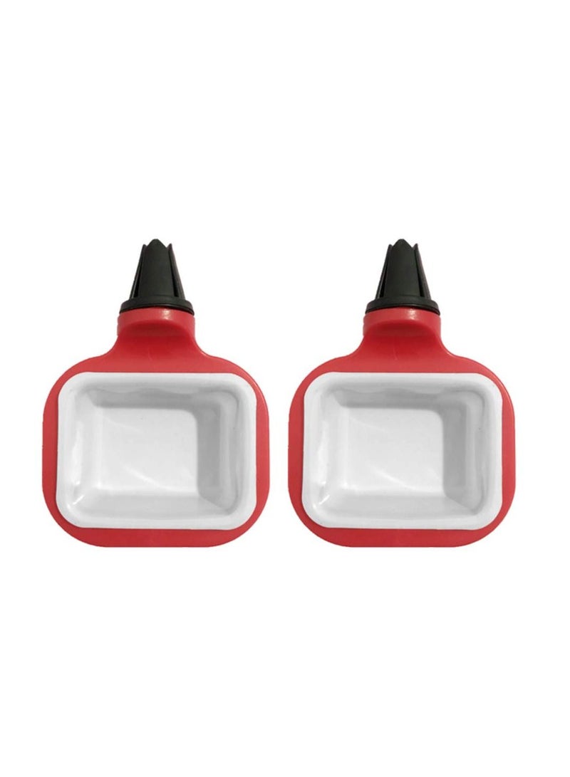 SYOSI Sauce Holder for Car Mini Dipping Cups Car Accessories Sauce Cup Holder Dip Clip Sets for Ketchup Dipping (red) - Image 3