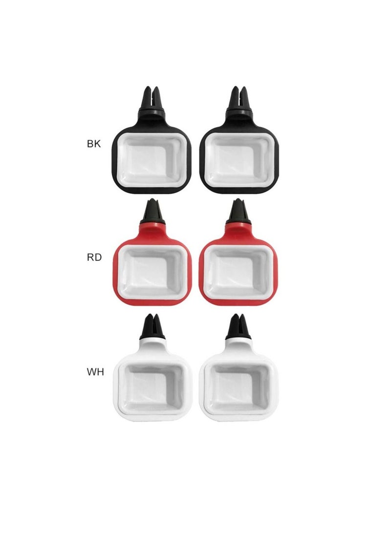 SYOSI Sauce Holder for Car Mini Dipping Cups Car Accessories Sauce Cup Holder Dip Clip Sets for Ketchup Dipping (red) - Image 2