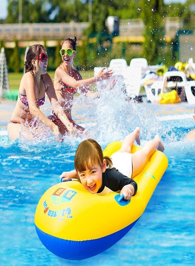 VPGS Inflatable Bodyboard for Children with Handles, Safety Design, Foldable Swimming Board, Non-Slip Surf Board, Children for Beach Surfing, Pool, Swimming, Summer, Water Sports - Image 2