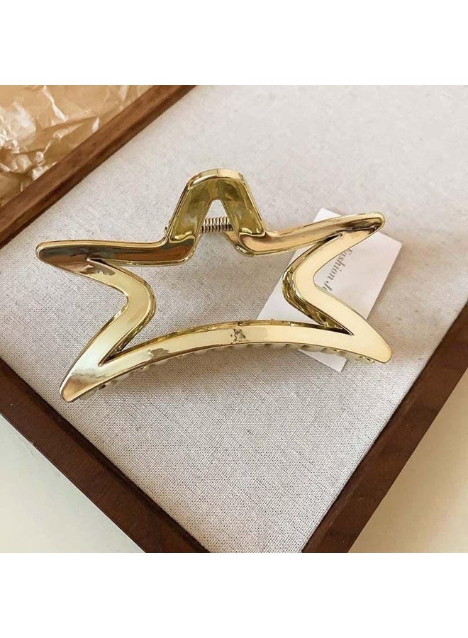 Shein SHEIN HAIR ACCESORIES Hollow Star Shaped Metal Hair Claw Clip, Suitable For Daily Wear Hair Clips Hair Jaw Clip Hair Clamps Hair Clutch Hair Catcher Clip  - Image 3