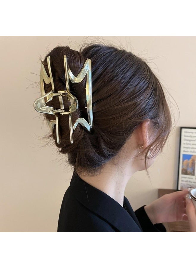 Shein SHEIN HAIR ACCESORIES Hollow Star Shaped Metal Hair Claw Clip, Suitable For Daily Wear Hair Clips Hair Jaw Clip Hair Clamps Hair Clutch Hair Catcher Clip  - Image 2