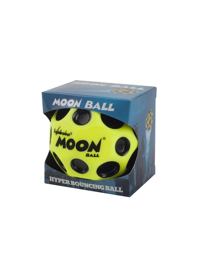 Waboba Moon Ball - Bounces Out of This World - Original Patented Design - Craters Make Pop Sounds When It Hits The Ground - Easy to Grip, Colour - Yellow, One Size - Image 2