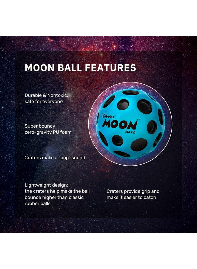 Waboba Moon Ball - Bounces Out of This World - Original Patented Design - Craters Make Pop Sounds When It Hits The Ground - Easy to Grip, Colour - Yellow, One Size - Image 3