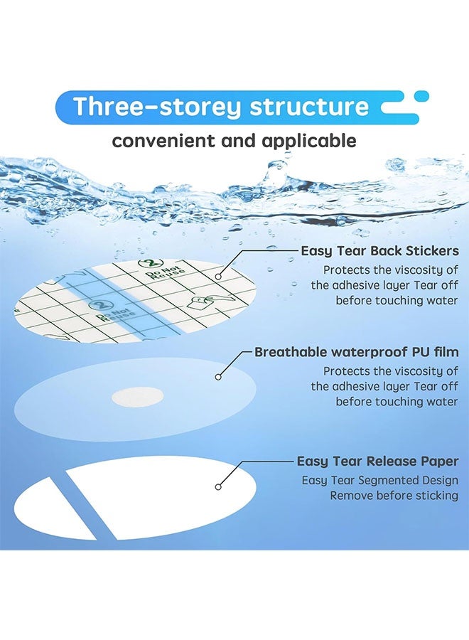 120PCS Disposable Waterproof Ear Stickers, Baby Waterproof Ear Stickers Ear Covers for Swimming, Kids Ear Plugs for Swimming, Baby Ear Protectors for Shower with Soft Cotton, for Shower Surfing Snorkeling and Other Water Sports - Image 4