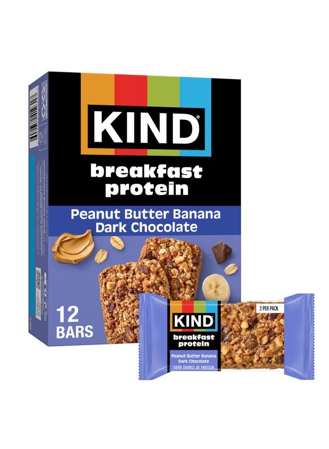 KIND Breakfast Protein, Peanut Butter Banana Dark Chocolate, 6 Count - Image 1