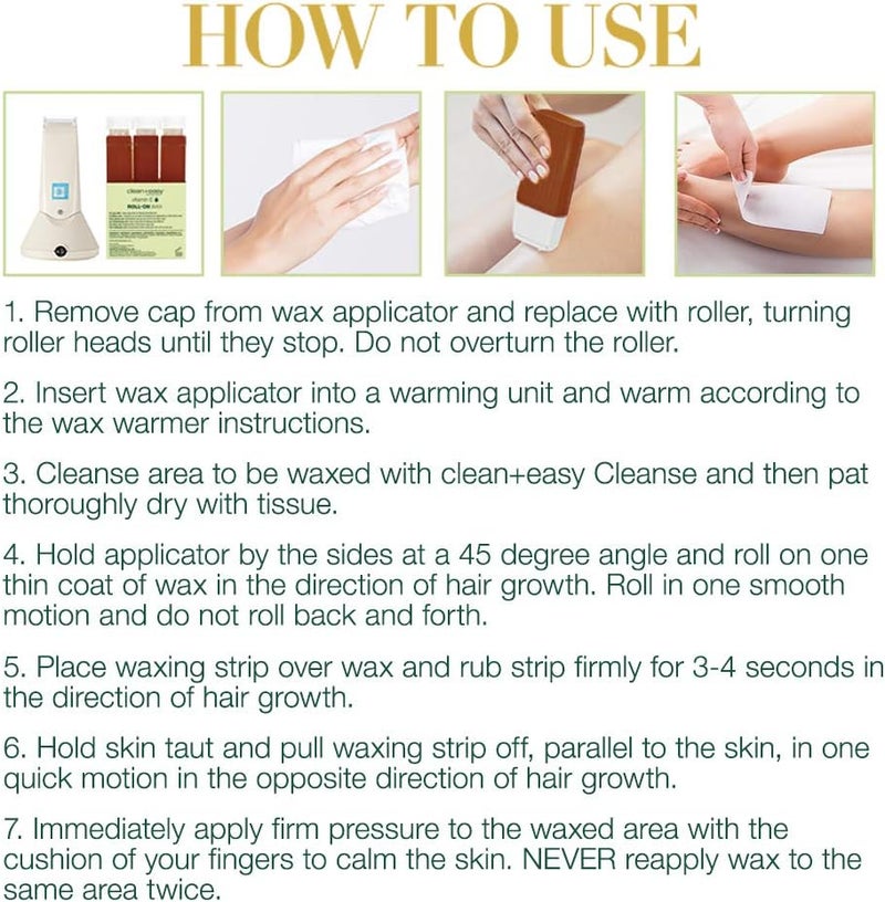 Clean + Easy Vitamin E Roll-On Wax Refill 6-Pack - Large 16.8 oz - Image 5
