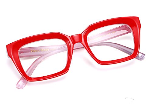 FEISEDY Glasses Frame Womens Square Thick Eyeglasses Frame Classic Eyewear for Men B2461 - Image 3