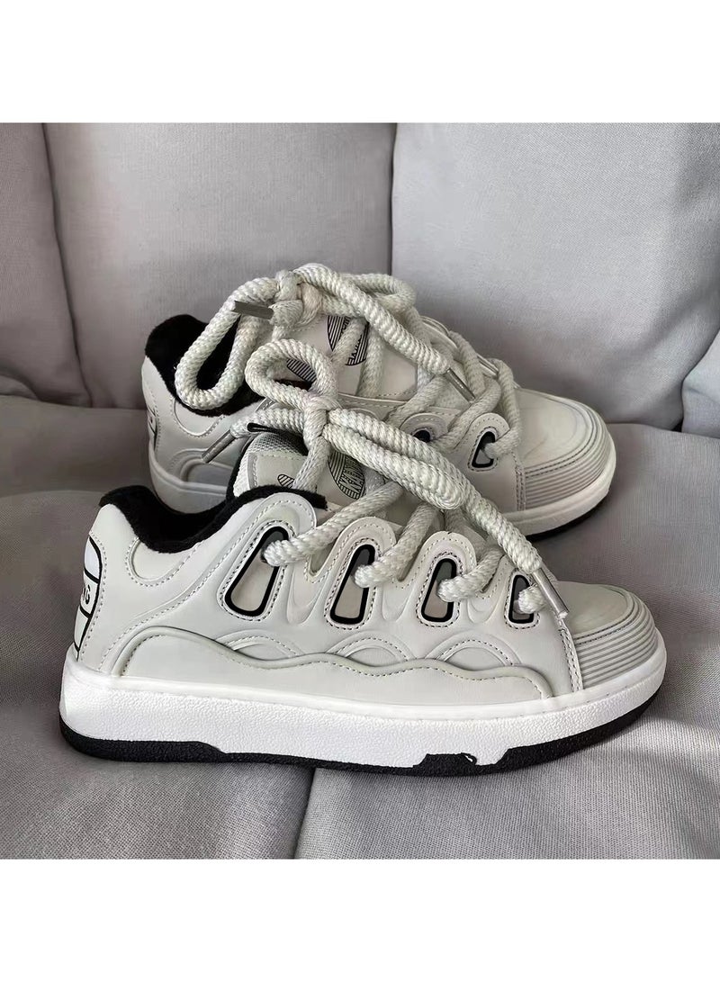 KUYING New Thick Sole Elevated Board Shoes  - Image 2