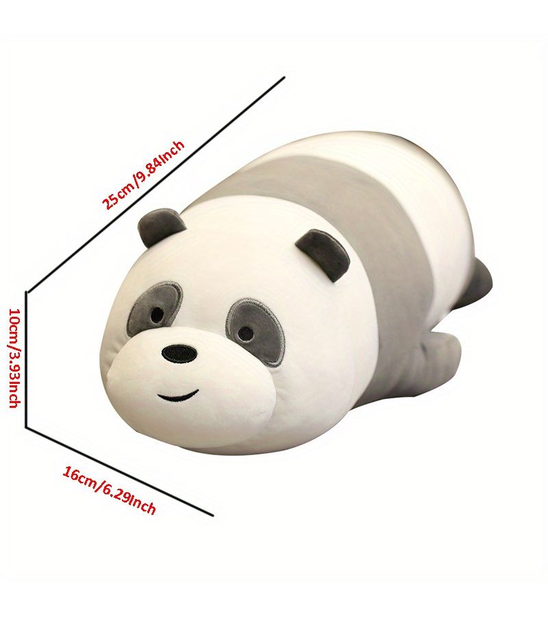 Brown Bear Lying Plush Toy Soft Cute Animal Doll Pillow Home Decor - Image 2