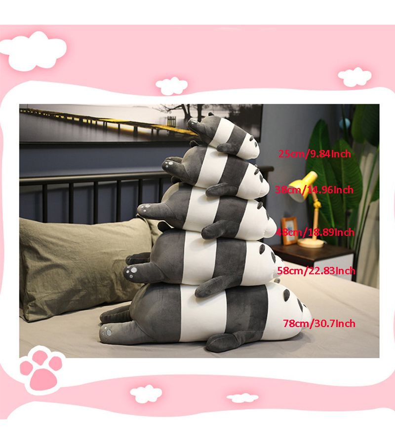 Brown Bear Lying Plush Toy Soft Cute Animal Doll Pillow Home Decor - Image 4